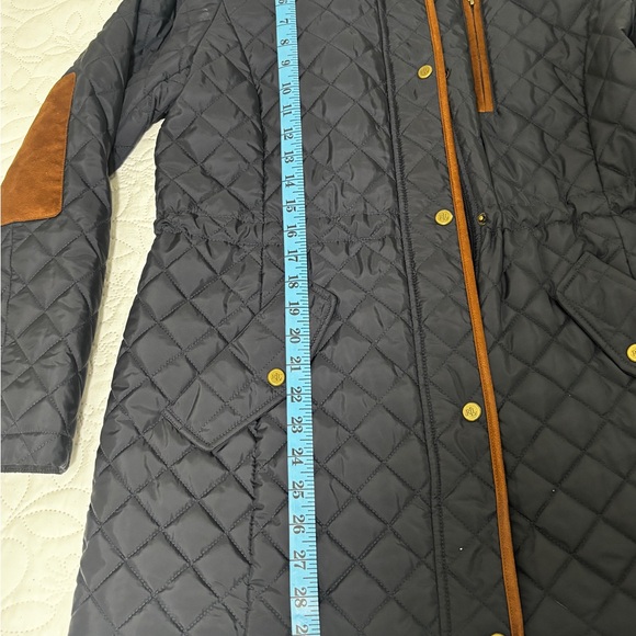 Polo Ralph Lauren Black Quilted Jacket with Brown Details-women’s - Picture 9 of 13